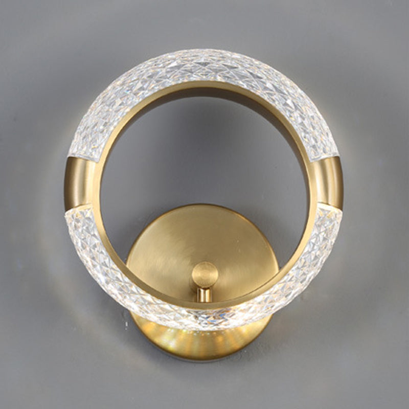 Modern Unique Shape Wall Mount Light Fixture Sconce Lamp in Gold