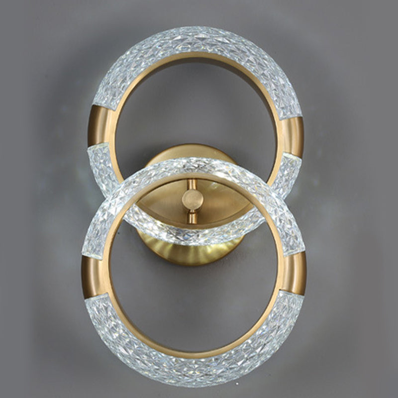Modern Unique Shape Wall Mount Light Fixture Sconce Lamp in Gold