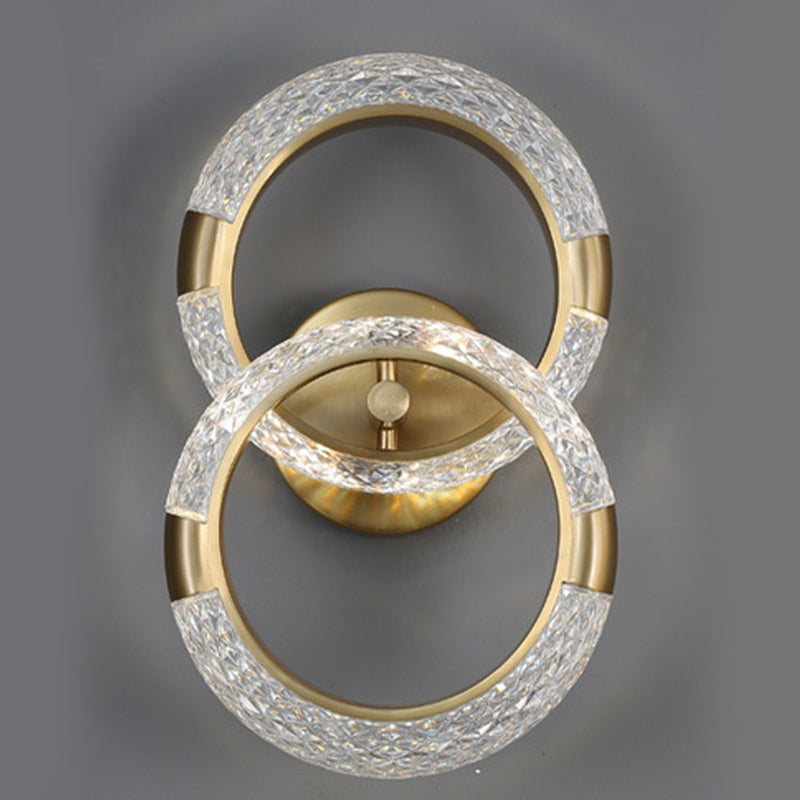 Modern Unique Shape Wall Mount Light Fixture Sconce Lamp in Gold