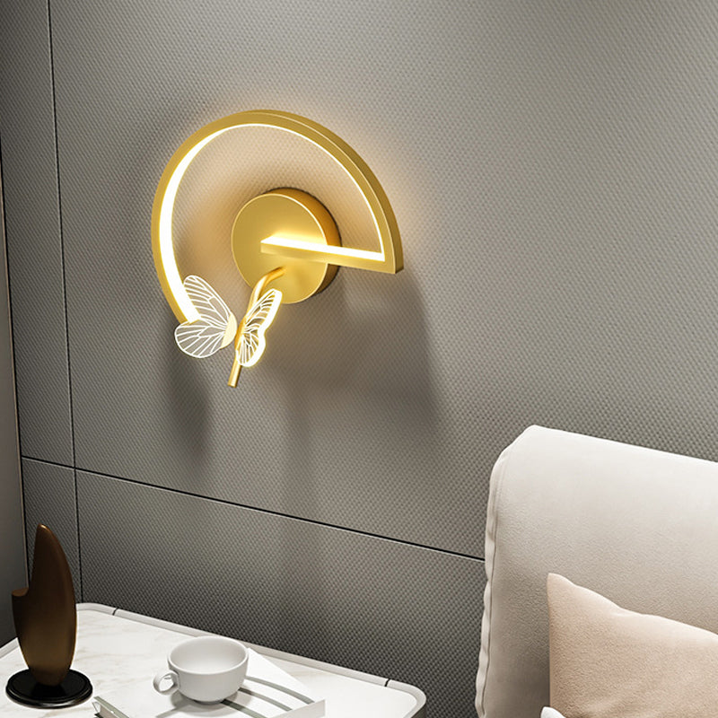 Modern Unique Shape Wall Mount Light Fixture 1 Light Wall Light Sconce for Living Room