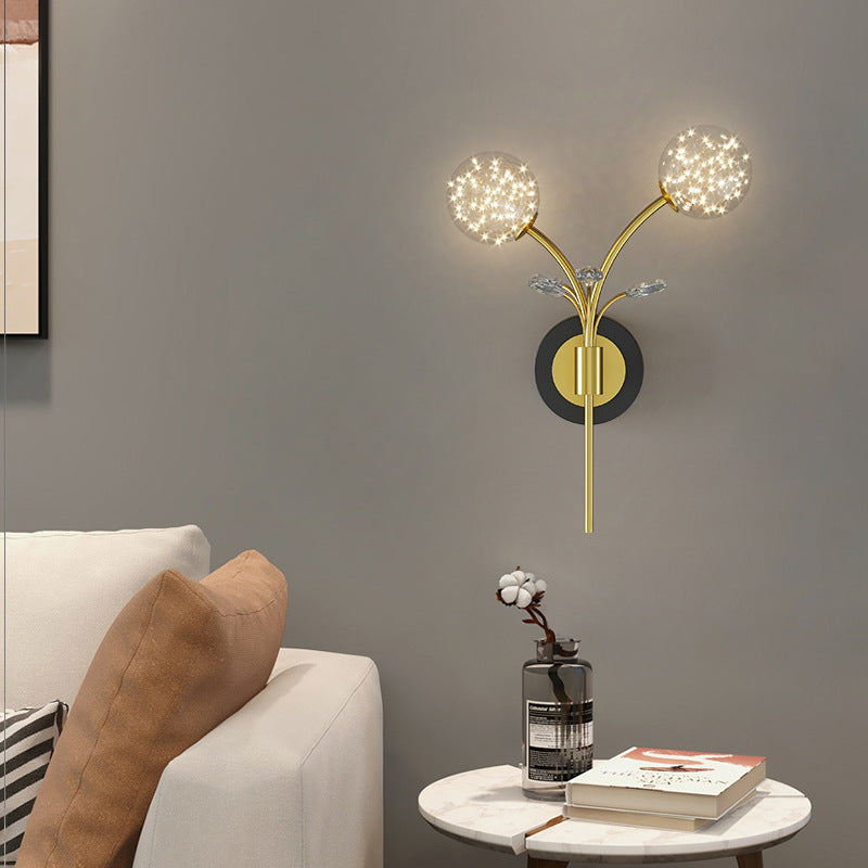 Modern Unique Shape Wall Mount Light Fixture 2 Light Wall Light Sconce