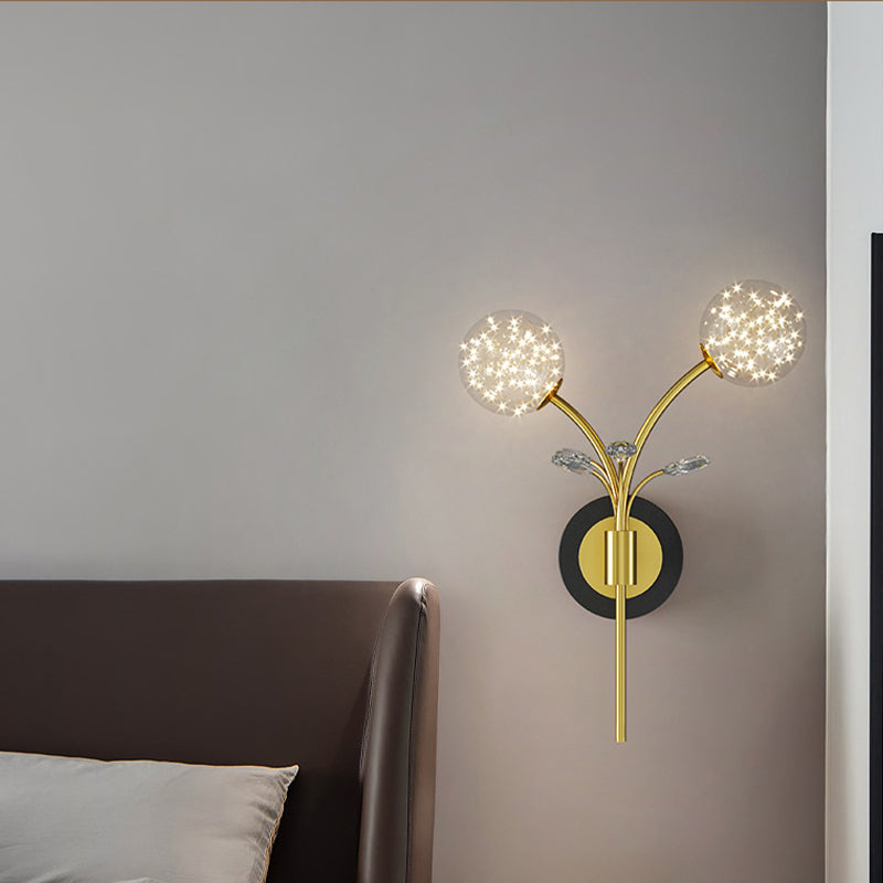 Modern Unique Shape Wall Mount Light Fixture 2 Light Wall Light Sconce