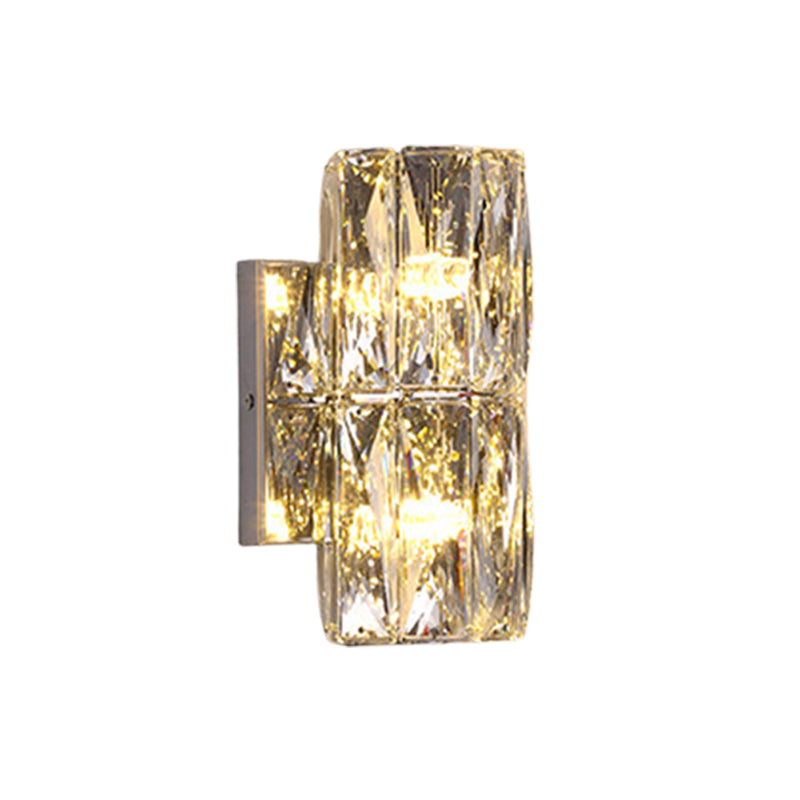 Modern Style Linear Shape Wall Sconce Crystal Sconces for Living Room