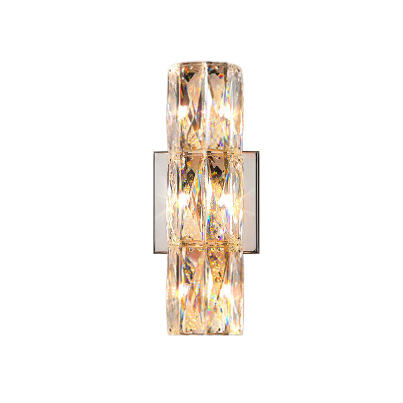 Modern Style Linear Shape Wall Sconce Crystal Sconces for Living Room