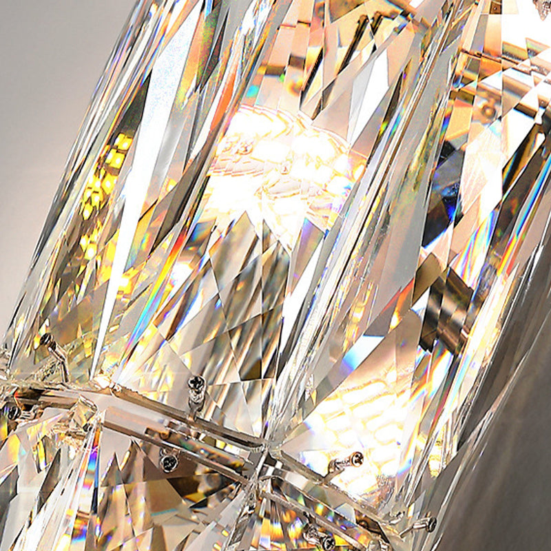 Modern Style Linear Shape Wall Sconce Crystal Sconces for Living Room