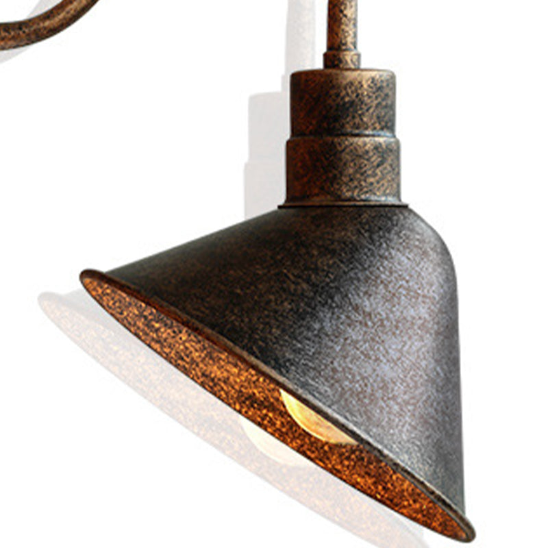 1-Light Industrial Style Wall Sconce Metal Sconces Light in for Outdoor