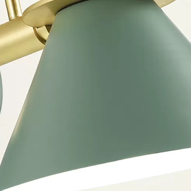 Modern Style Cone Shape Wall Sconce Metal 1 Light Sconces for Bedroom