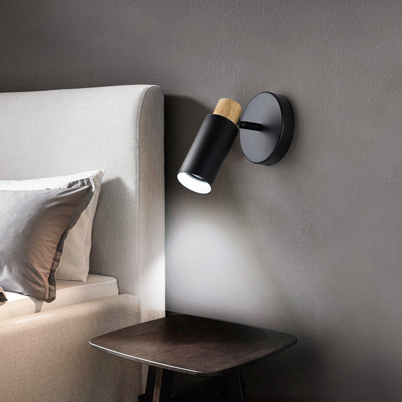 Half Cylinder Shape Sconce Light Fixture Metal Modern Style Wall Sconce Lighting