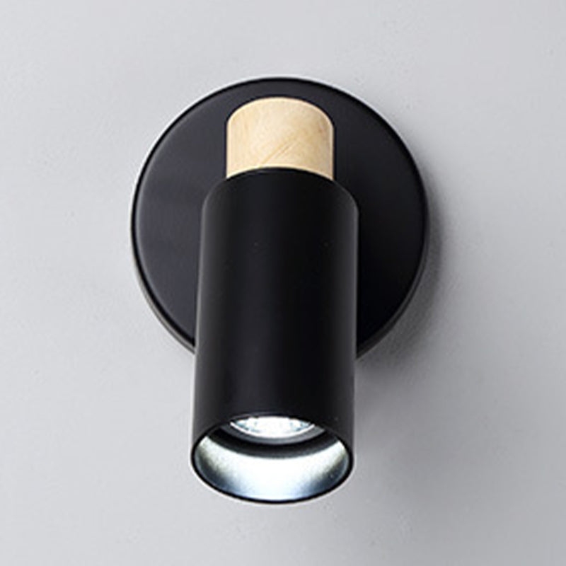 Half Cylinder Shape Sconce Light Fixture Metal Modern Style Wall Sconce Lighting