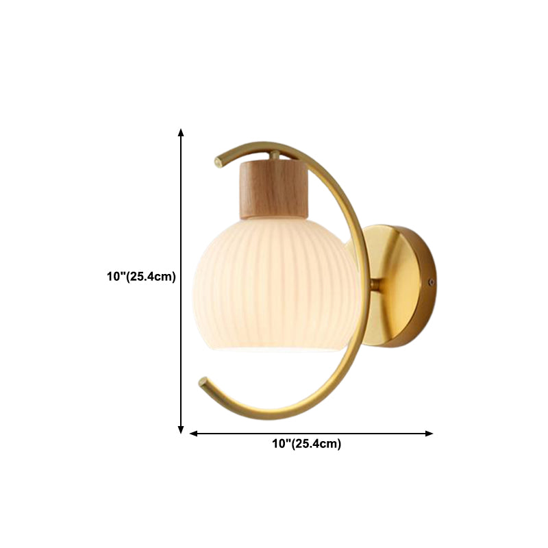 Wood Wall Light Fixture Modern Style Wall Lamp for Living Room