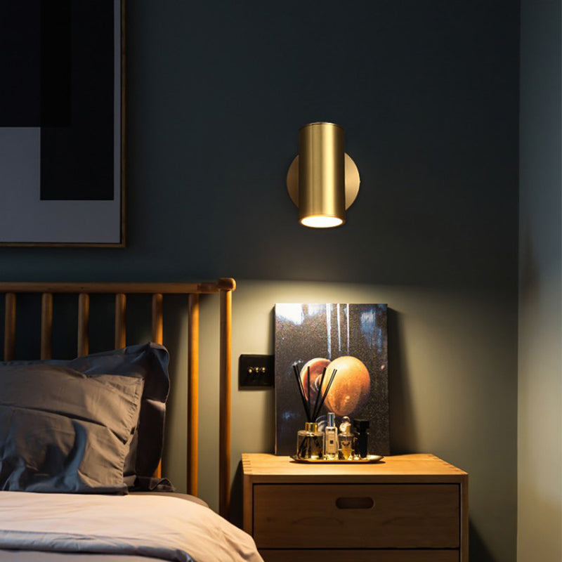 Metal Cylinder Vanity Wall Lights Industrial Style 1 Light Vanity Lighting Ideas