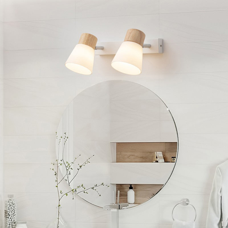 Tapered Wall Mount Light Fixture Modern Sconce Lamp for Washroom