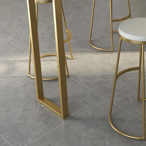 Glam Indoor Counter Wine Table White Marble Gold Base Counter Height Dining Table