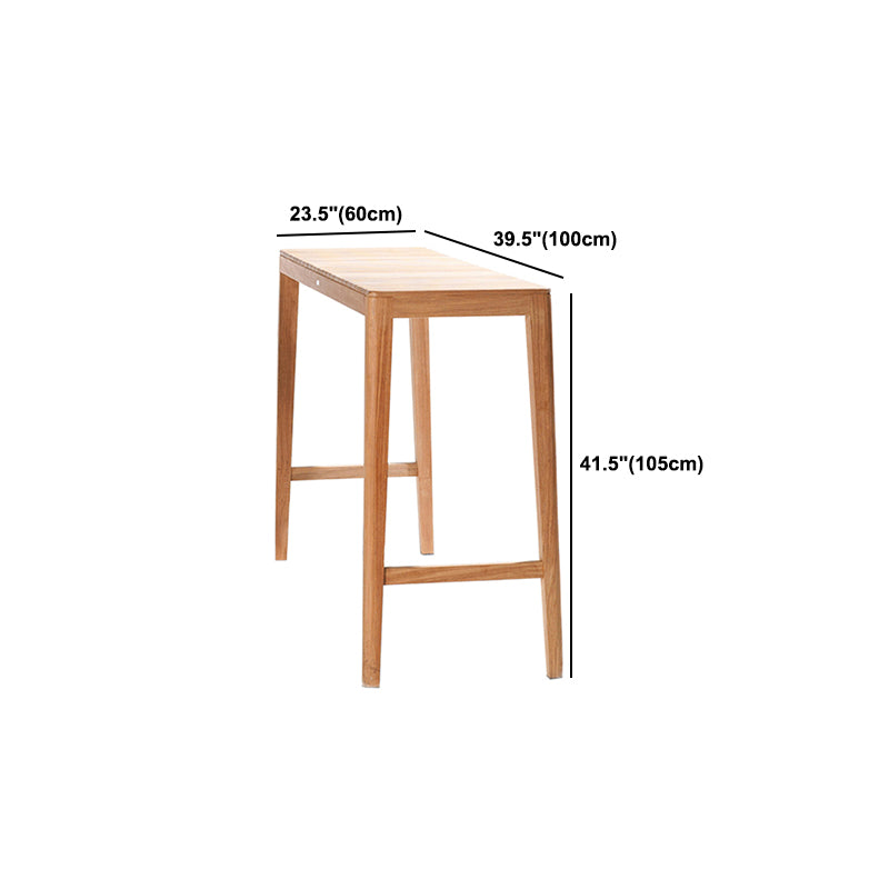 Rectangle/Round Bar Height Table Fixed Bistro Bar Table for Outdoor