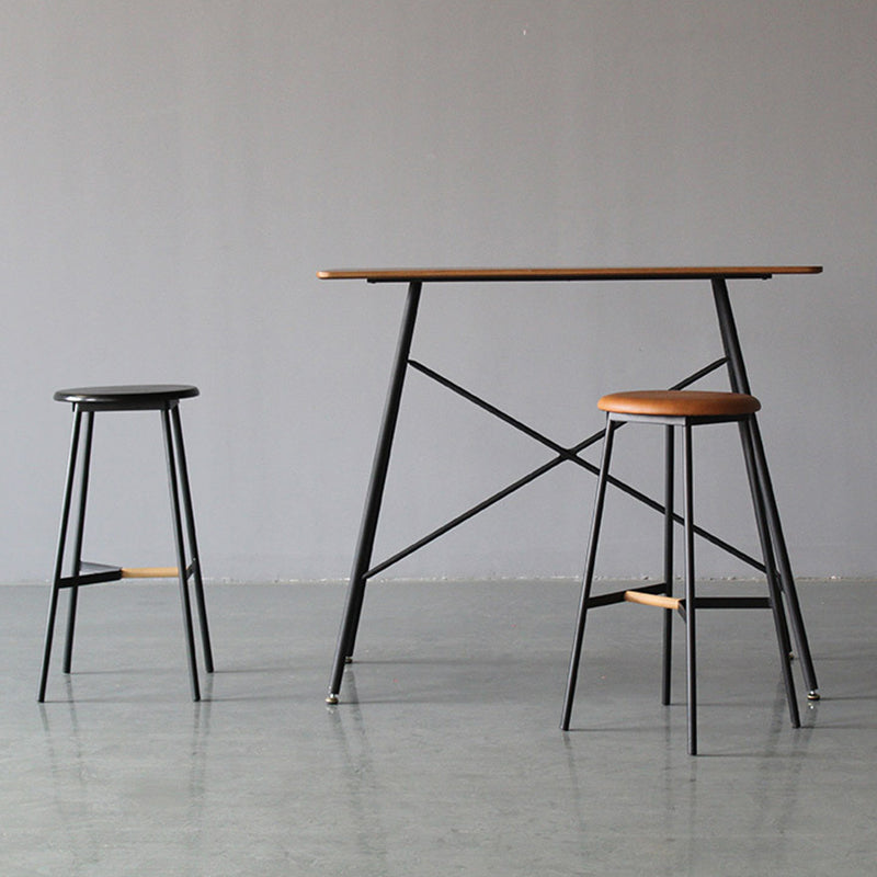 Industrial Pub Table Bar Height Bar Table for Living Room Use