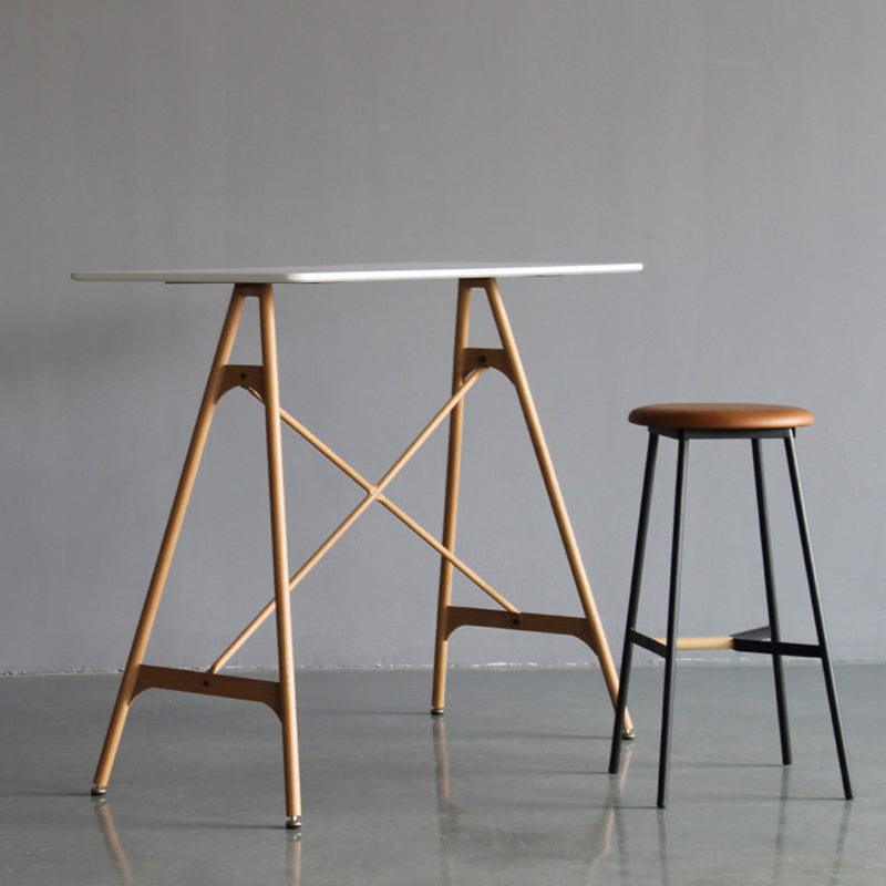 Industrial Pub Table Bar Height Bar Table for Living Room Use