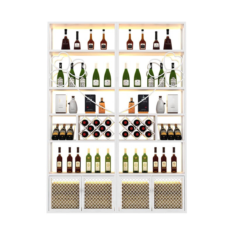 Gold Metal Wine Rack Bottle Freestanding with Shelf Wine Bottle Rack