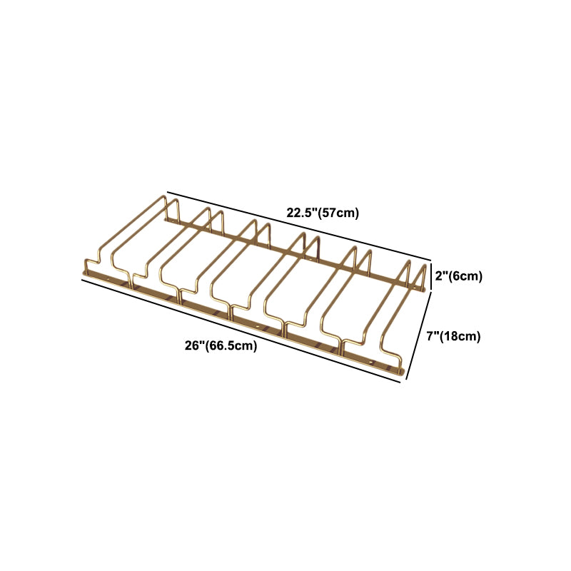 Modern Hanging Wine Glass Rack Metal Glass & Stemware Holder for Kitchen
