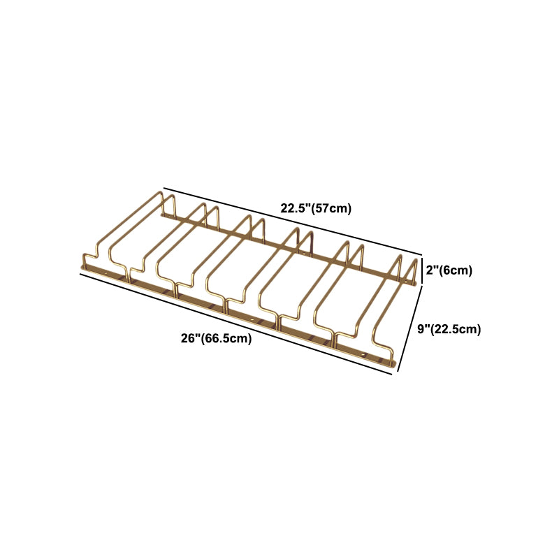 Modern Hanging Wine Glass Rack Metal Glass & Stemware Holder for Kitchen