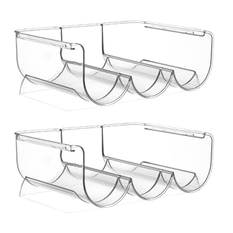 Modern Acrylic Wine Rack Bottle Tabletop Or Countertop Free-Stand Bottle Holder in Clear