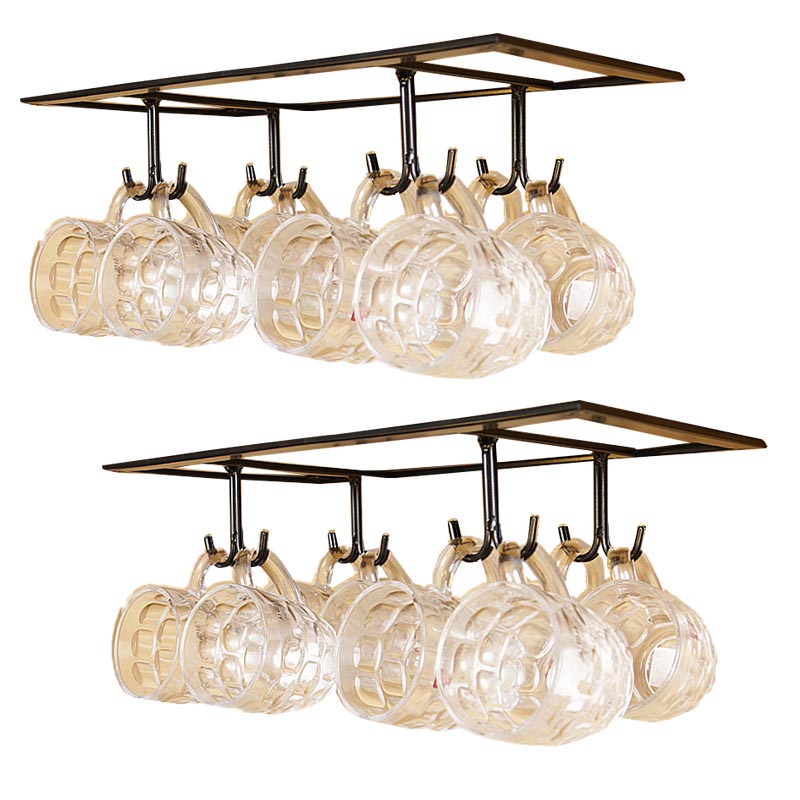 Metal Hanging Glass & Stemware Holder Modern Wine Glass Rack