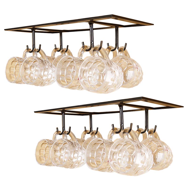 Metal Hanging Glass & Stemware Holder Modern Wine Glass Rack