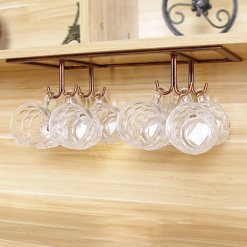 Metal Hanging Glass & Stemware Holder Modern Wine Glass Rack