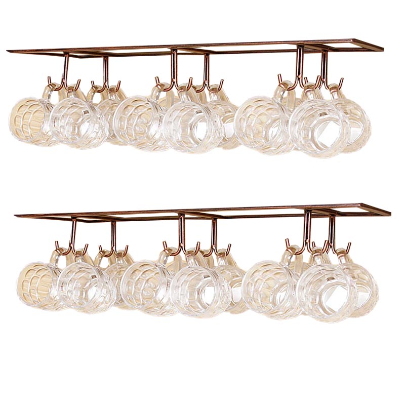 Metal Hanging Glass & Stemware Holder Modern Wine Glass Rack