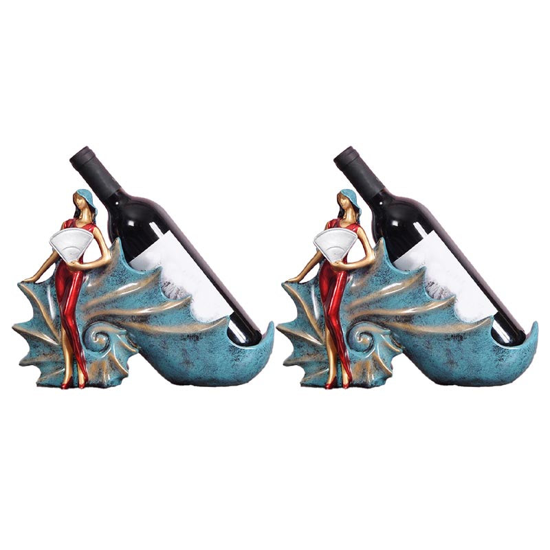 Luxury Tabletop Bottle Wine Rack Resin Wine Bottle Holder for Living Room