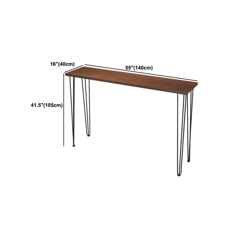 1/2/4/5 Pieces Industrial Rectangle Pub Table Set Wooden Counter Table with High Stools