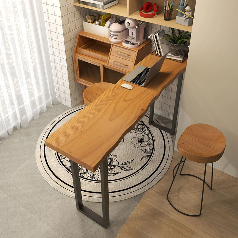 1/2/3 Pieces Modern Rectangle Pub Table Set Solid Wood Bistro Table Set