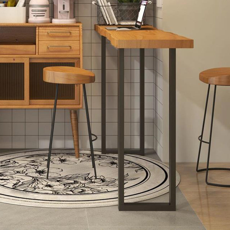 1/2/3 Pieces Modern Rectangle Pub Table Set Solid Wood Bistro Table Set