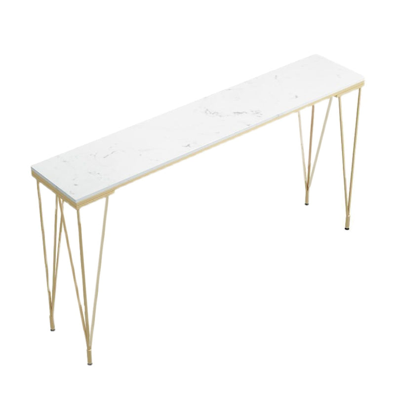 Glam 1/3/4/7 Pieces Bar Table Set Rectangle Stone Counter Table with High Stools