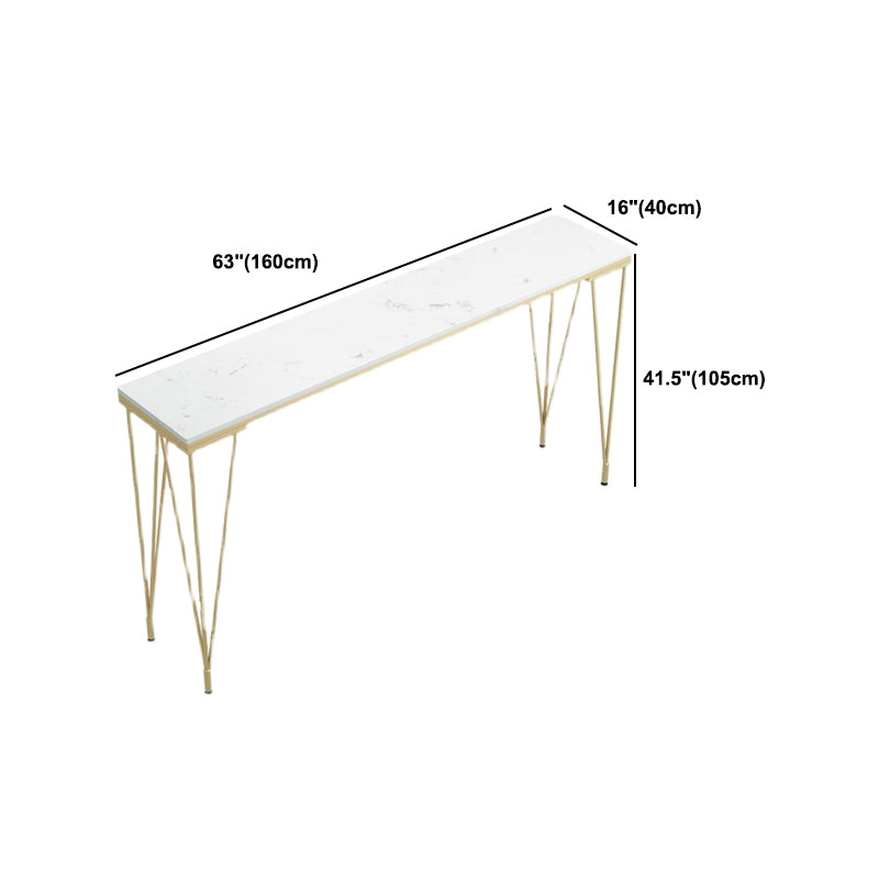 Glam 1/3/4/7 Pieces Bar Table Set Rectangle Stone Counter Table with High Stools