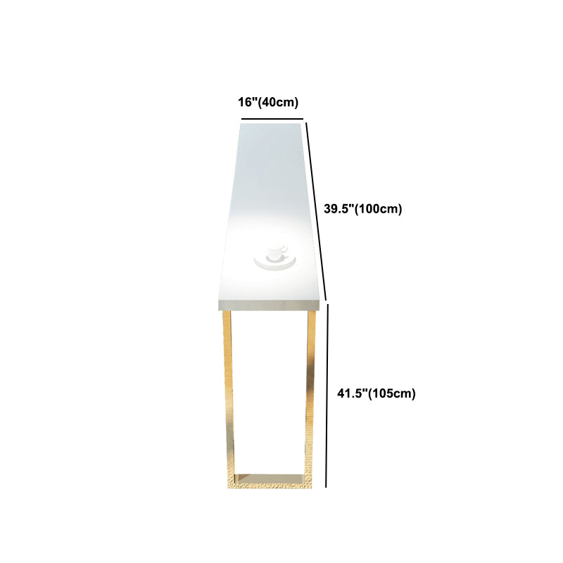 Glam Rectangle Bar Table Set 1/7 Pieces Solid Wood Counter Table for Indoor