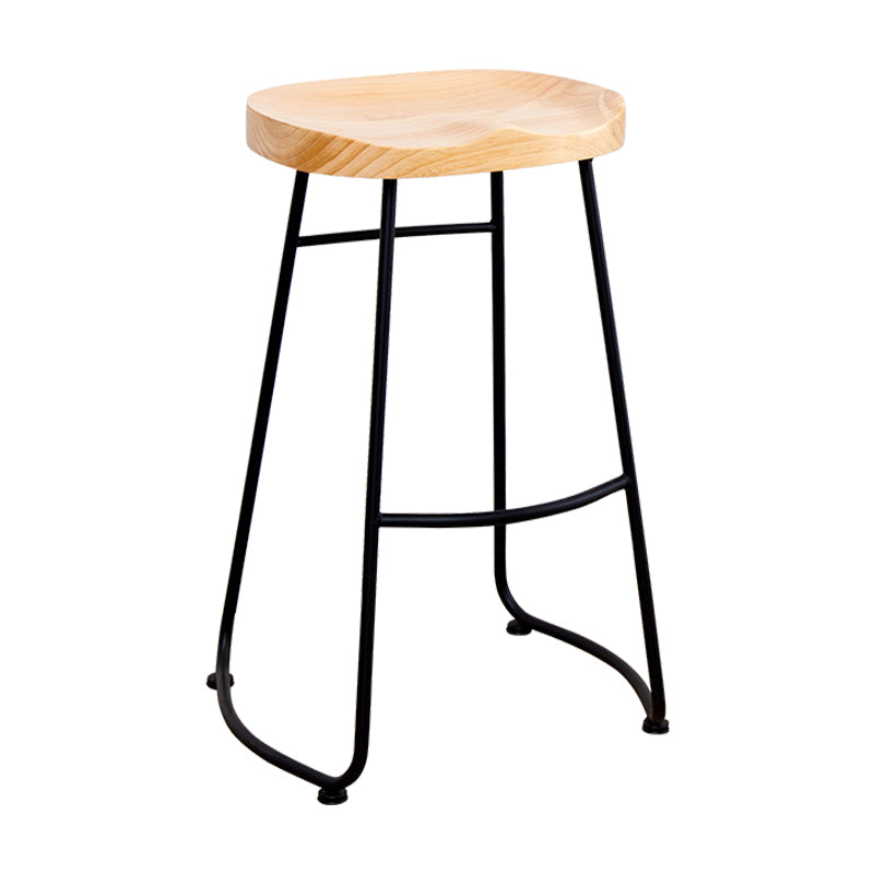 Solid Wood Bar Table Set Full Natural and Black 1/2/4 Pieces Pub Dining Set