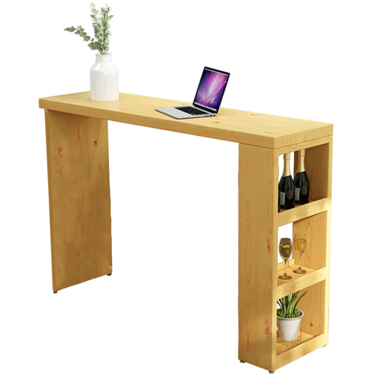1/3 Pieces Pub Set Full Natural Modern Solid Wooden Bar table Set