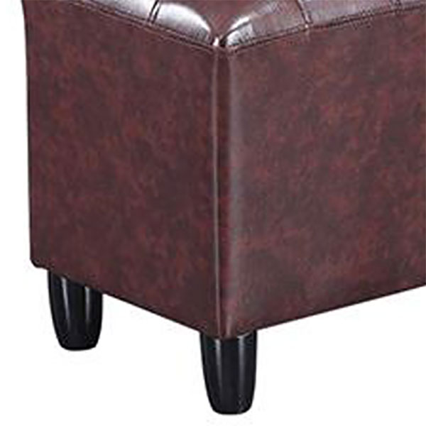 Faux Leather Black Standard Rectangle Pure Color Indoor Standard