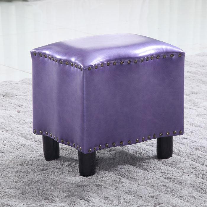 Modern Brown Standard Leather Pure Color Standard for Drawing Room