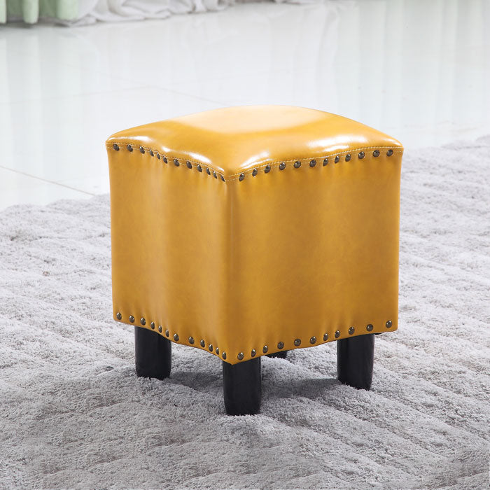 Modern Brown Standard Leather Pure Color Standard for Drawing Room