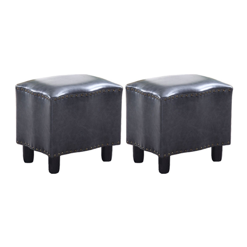 Modern Brown Standard Leather Pure Color Standard for Drawing Room