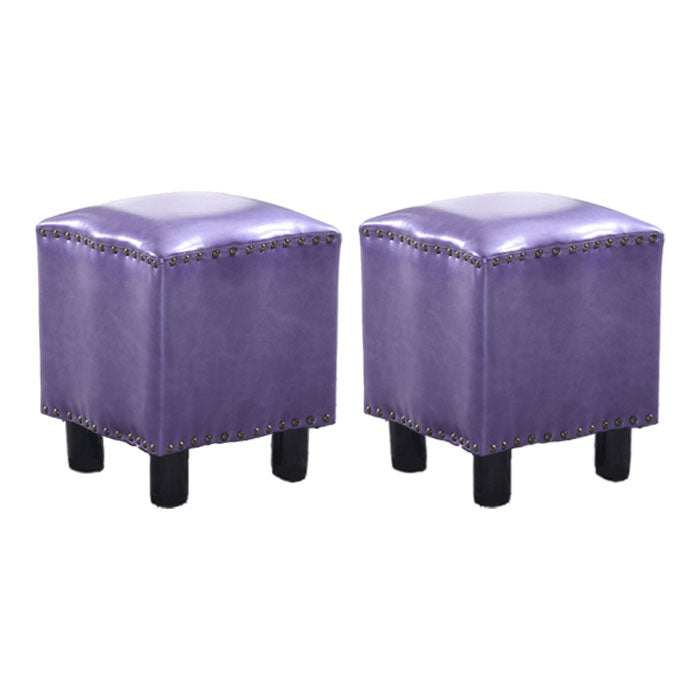 Modern Brown Standard Leather Pure Color Standard for Drawing Room