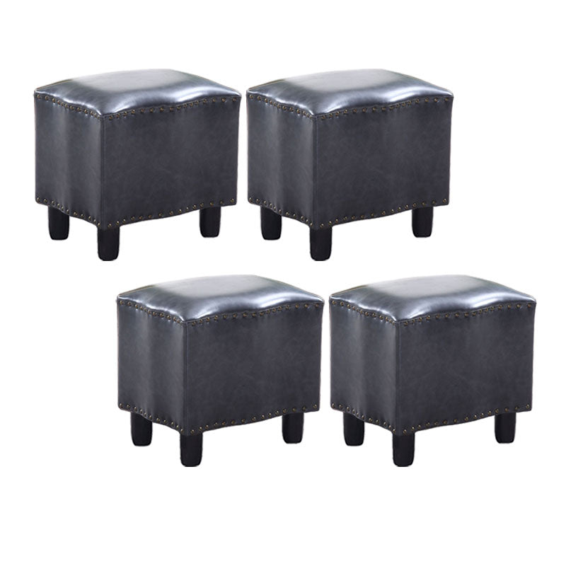 Modern Brown Standard Leather Pure Color Standard for Drawing Room