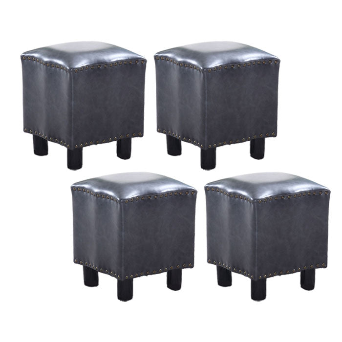 Modern Brown Standard Leather Pure Color Standard for Drawing Room