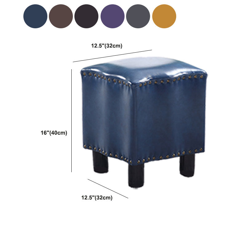 Modern Brown Standard Leather Pure Color Standard for Drawing Room