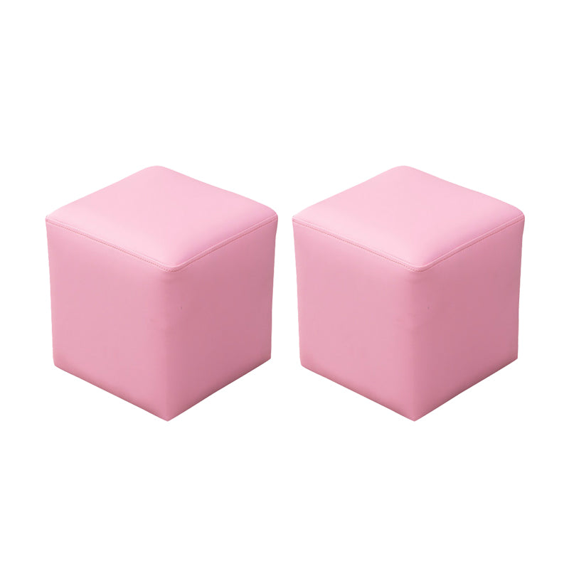 Modern Leather Standard Solid Color Stain Resistant Standard for Drawing Room