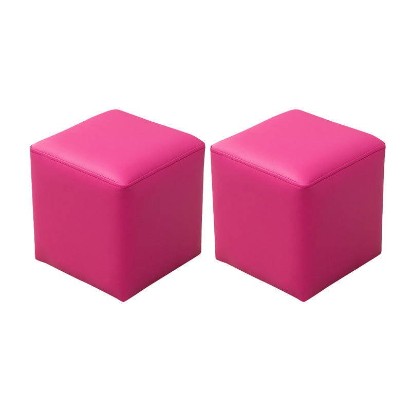 Modern Leather Standard Solid Color Stain Resistant Standard for Drawing Room