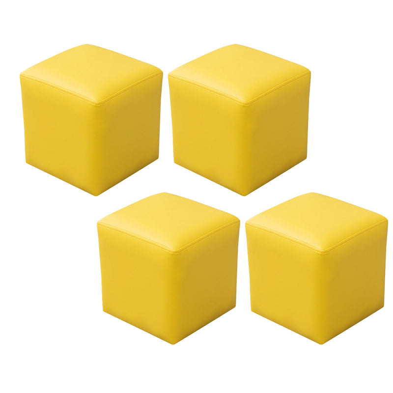 Modern Leather Standard Solid Color Stain Resistant Standard for Drawing Room