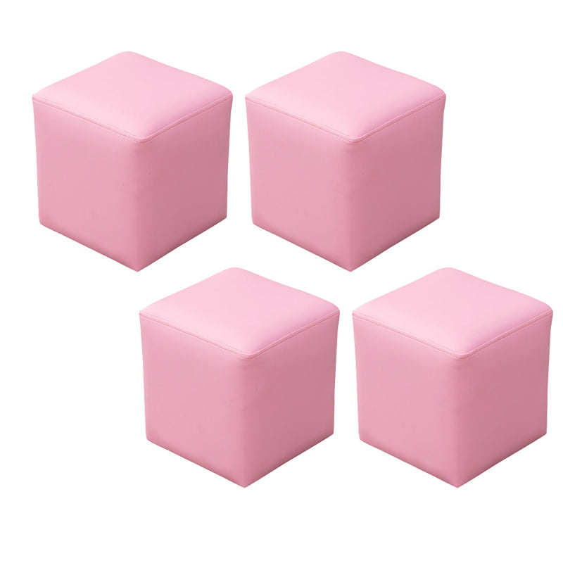 Modern Leather Standard Solid Color Stain Resistant Standard for Drawing Room