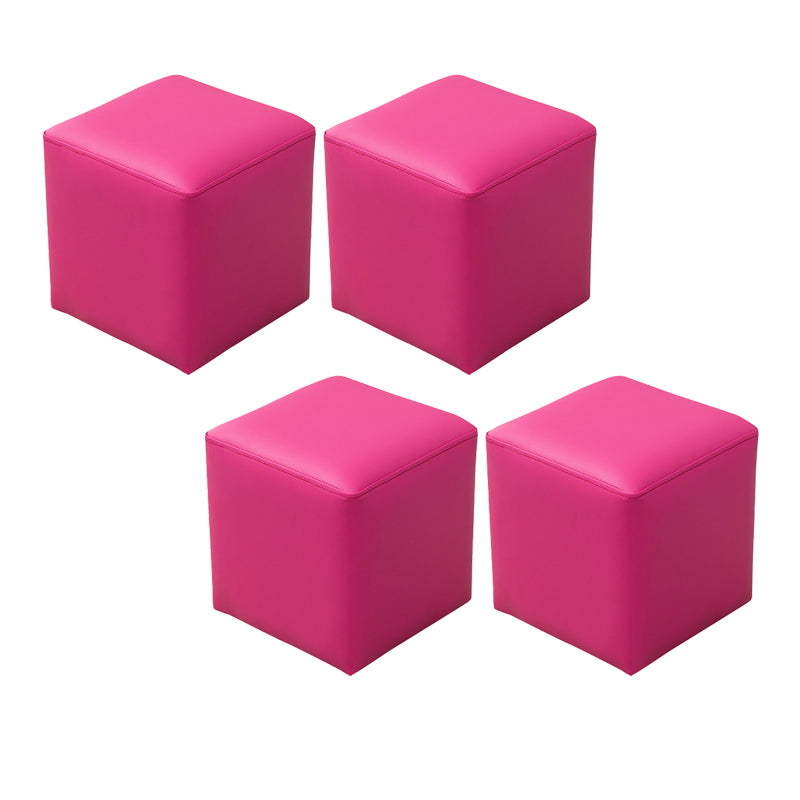 Modern Leather Standard Solid Color Stain Resistant Standard for Drawing Room